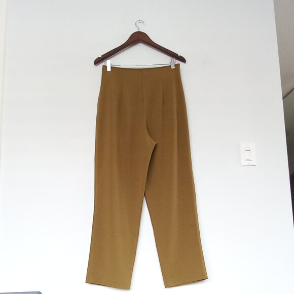 OAK + FORT mustard wide leg dress pants - Picture 12 of 13